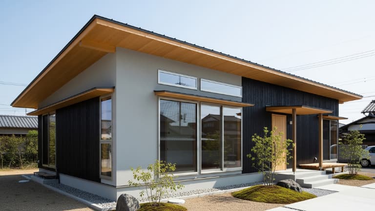 和モダンの木造住宅