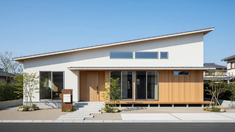 シンプルモダンの木造住宅