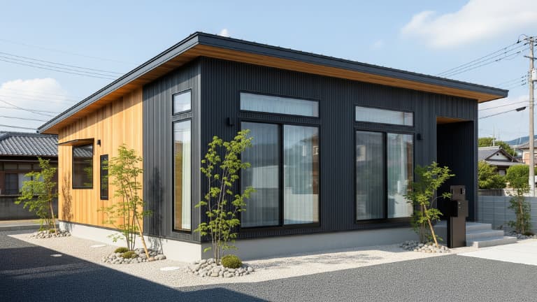 インダストリアルの木造住宅
